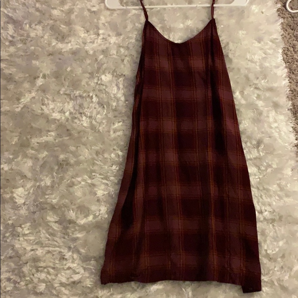Plaid mini dress